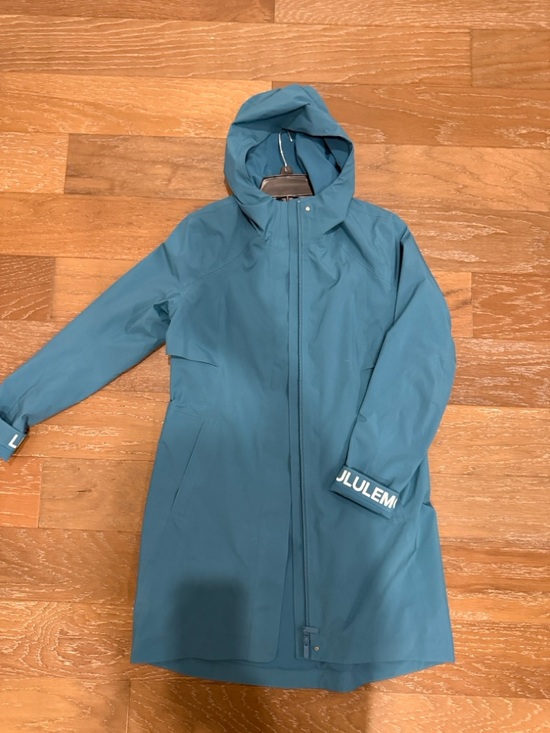lululemon athletica Jackets & Blazers - lululemon athletica Rebel Teal Hooded Rain Trench Jacket
